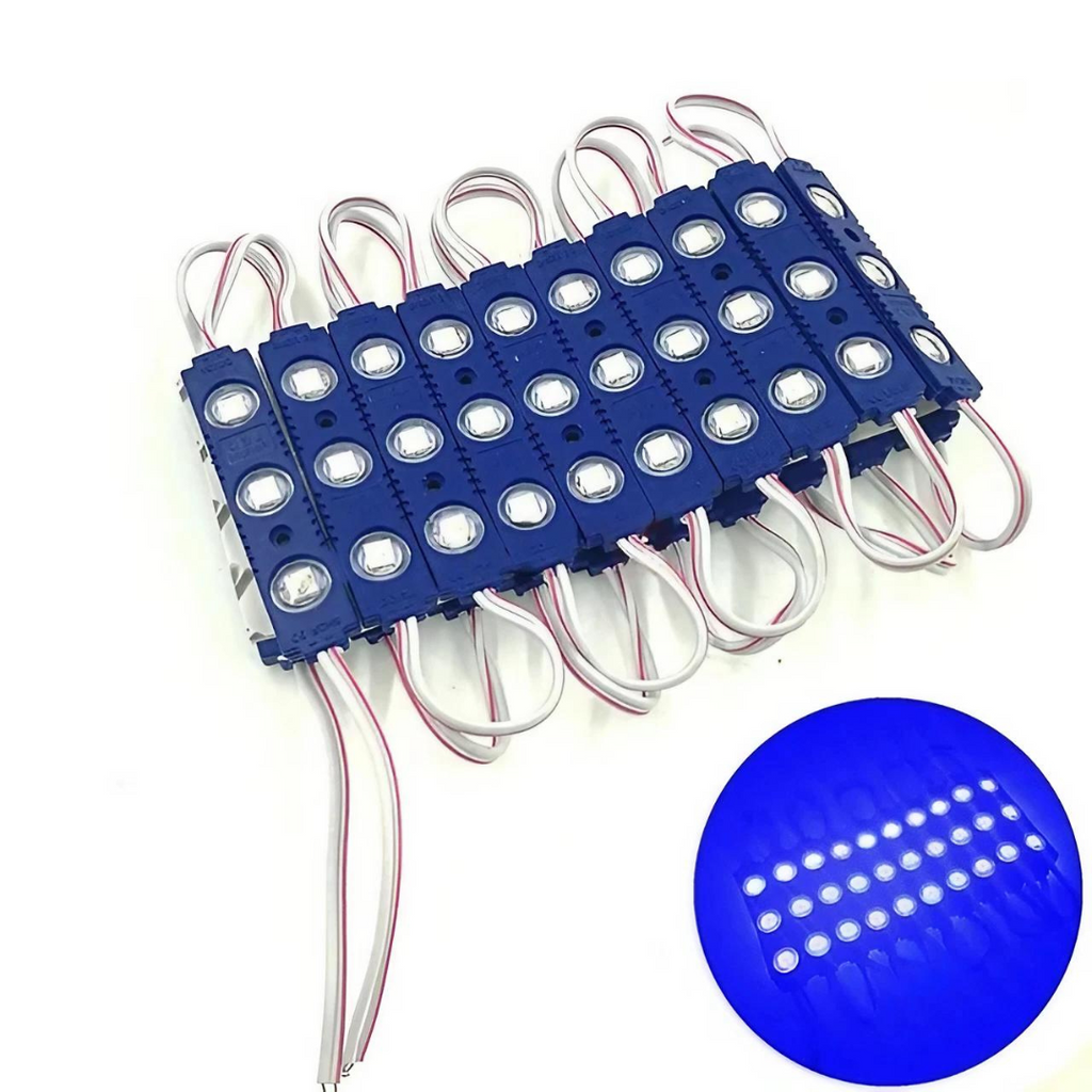 Bright Blue 12V IP67 Waterproof LED Module for Outdoor Signage & Backlighting