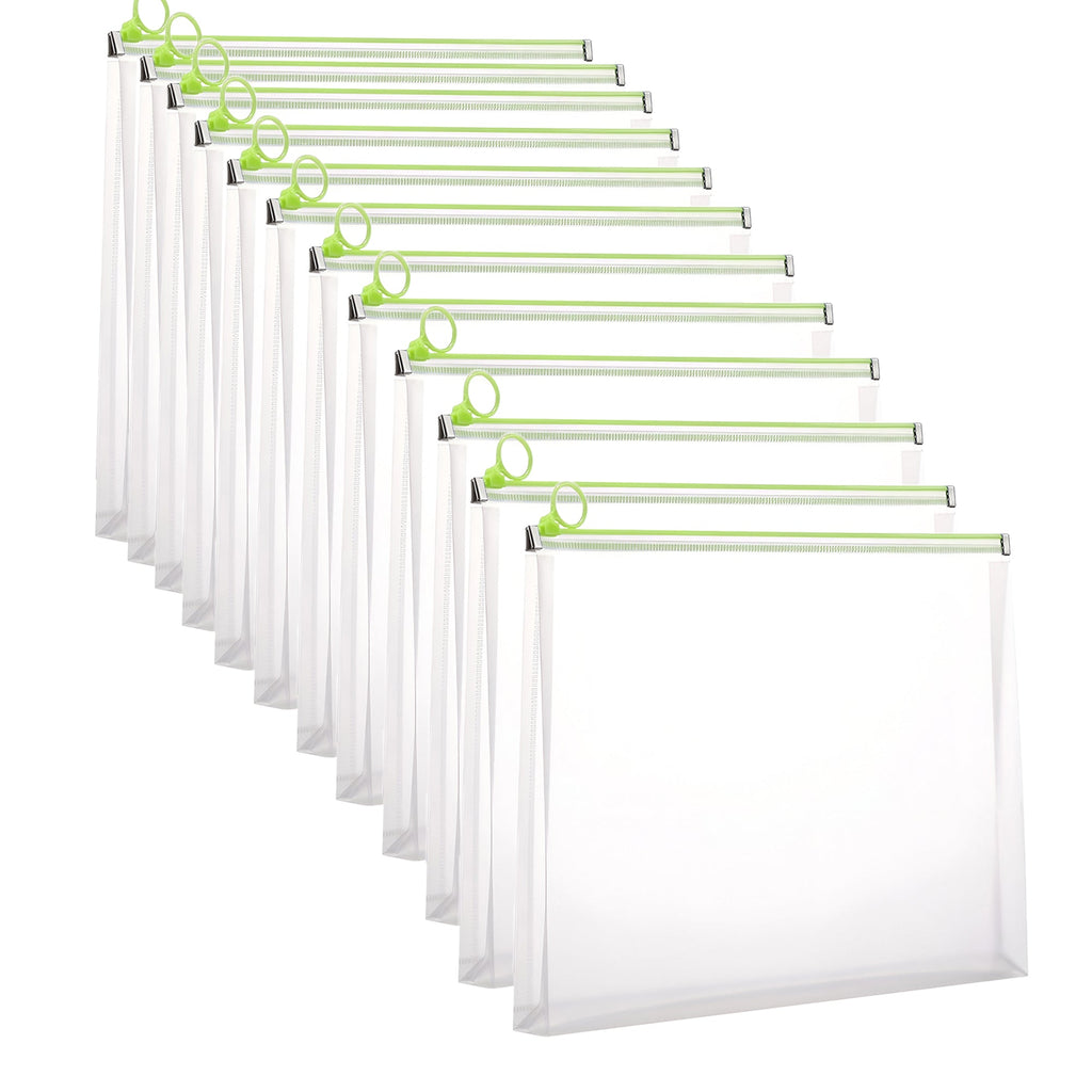 Clear Zipper Document Storage Bag: Waterproof, Durable, Portable File Organizer