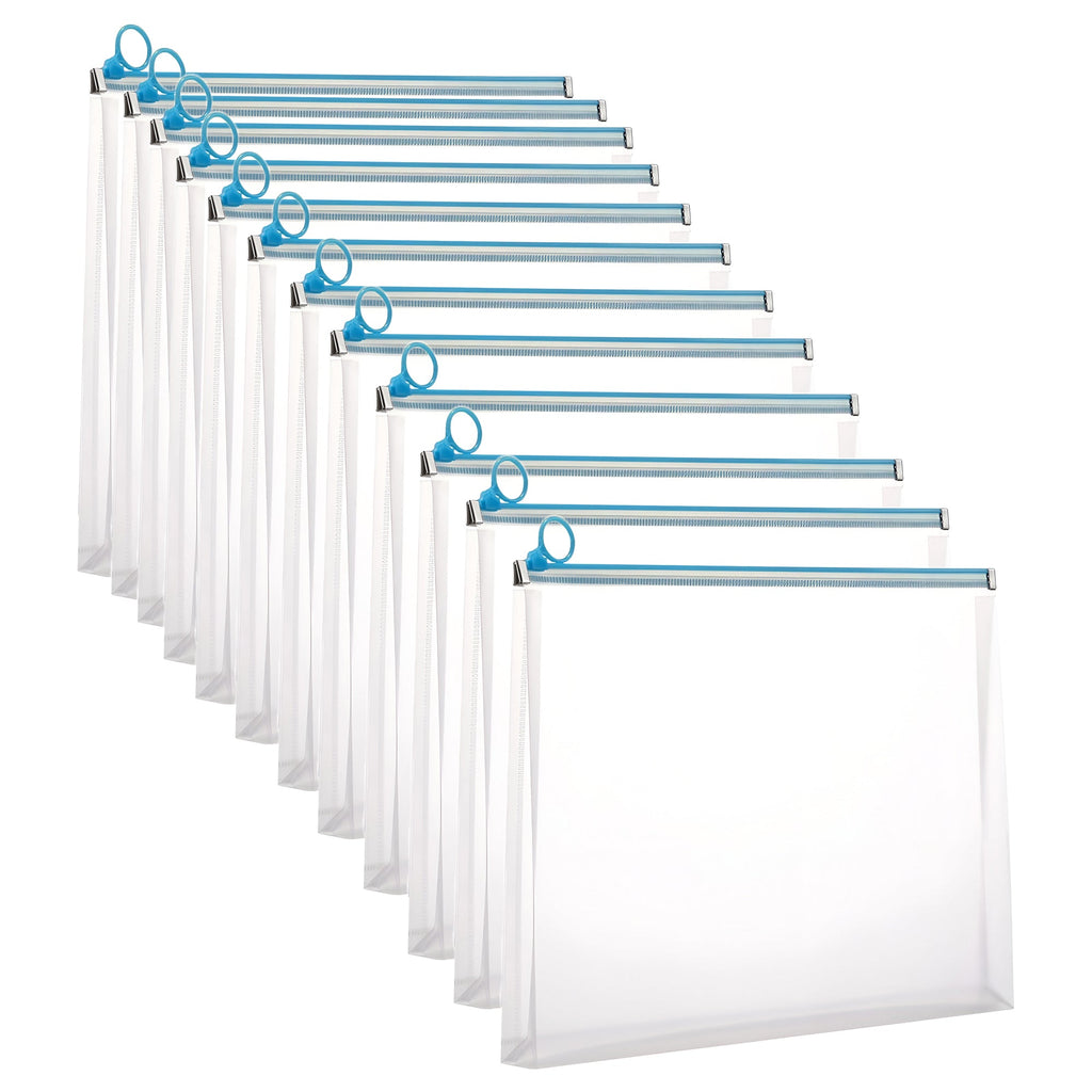 Clear Zipper Document Storage Bag: Waterproof, Durable, Portable File Organizer