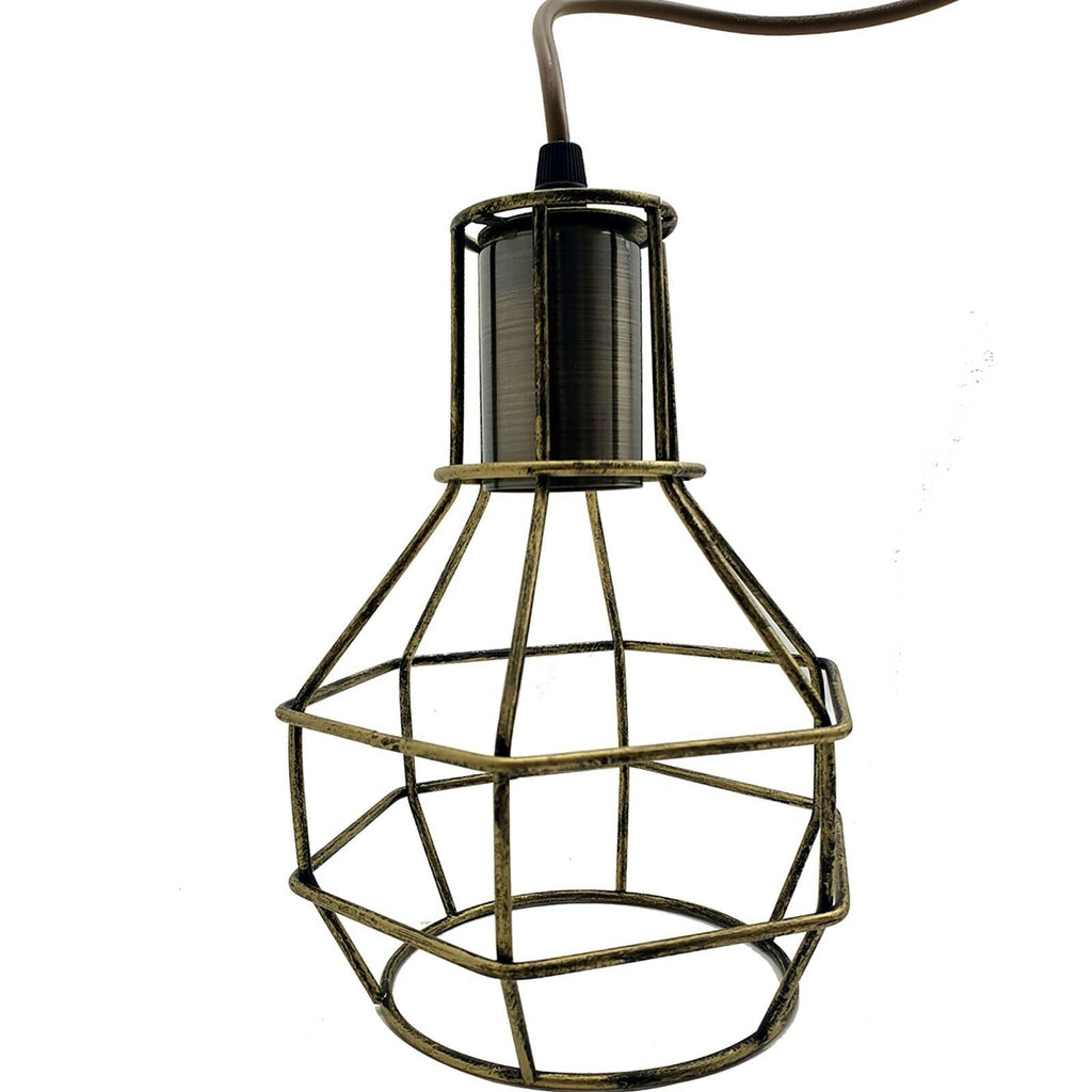 Adjustable Industrial Retro 3-Way Ceiling Pendant Light, Black Metal, E27 Base