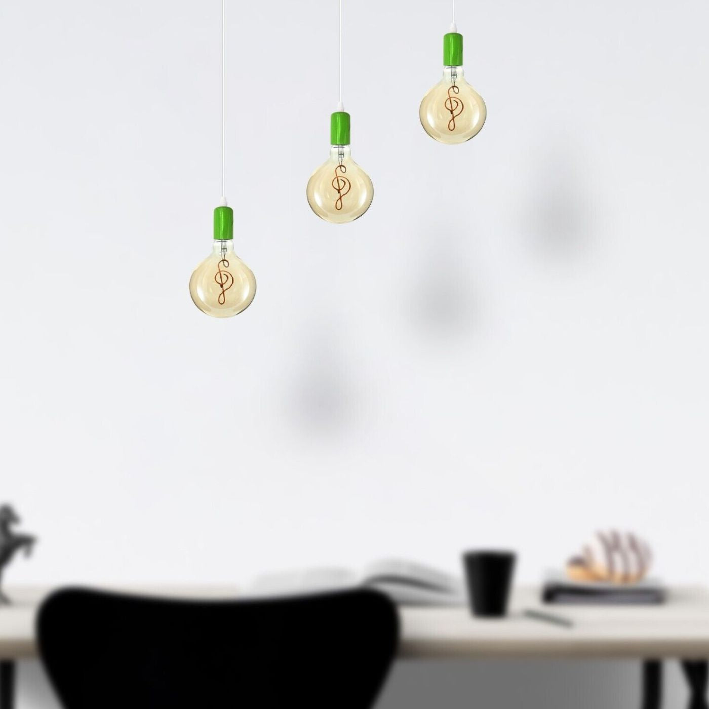 Charming Vintage E27 Pendant Light Bulb Holder with Adjustable Cable for Home