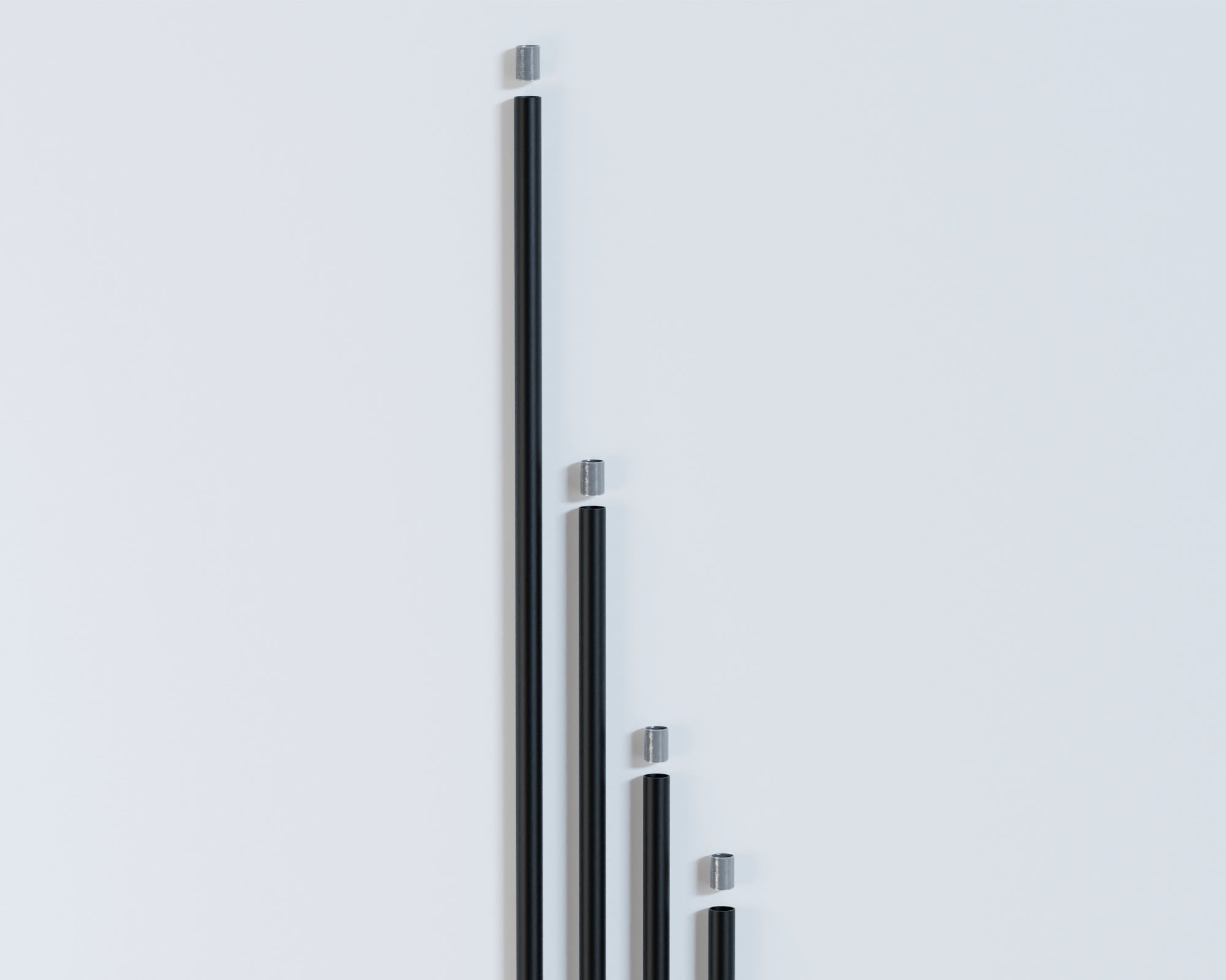 Black Steel Threaded Conduit Pipe for Industrial Lighting & DIY Projects