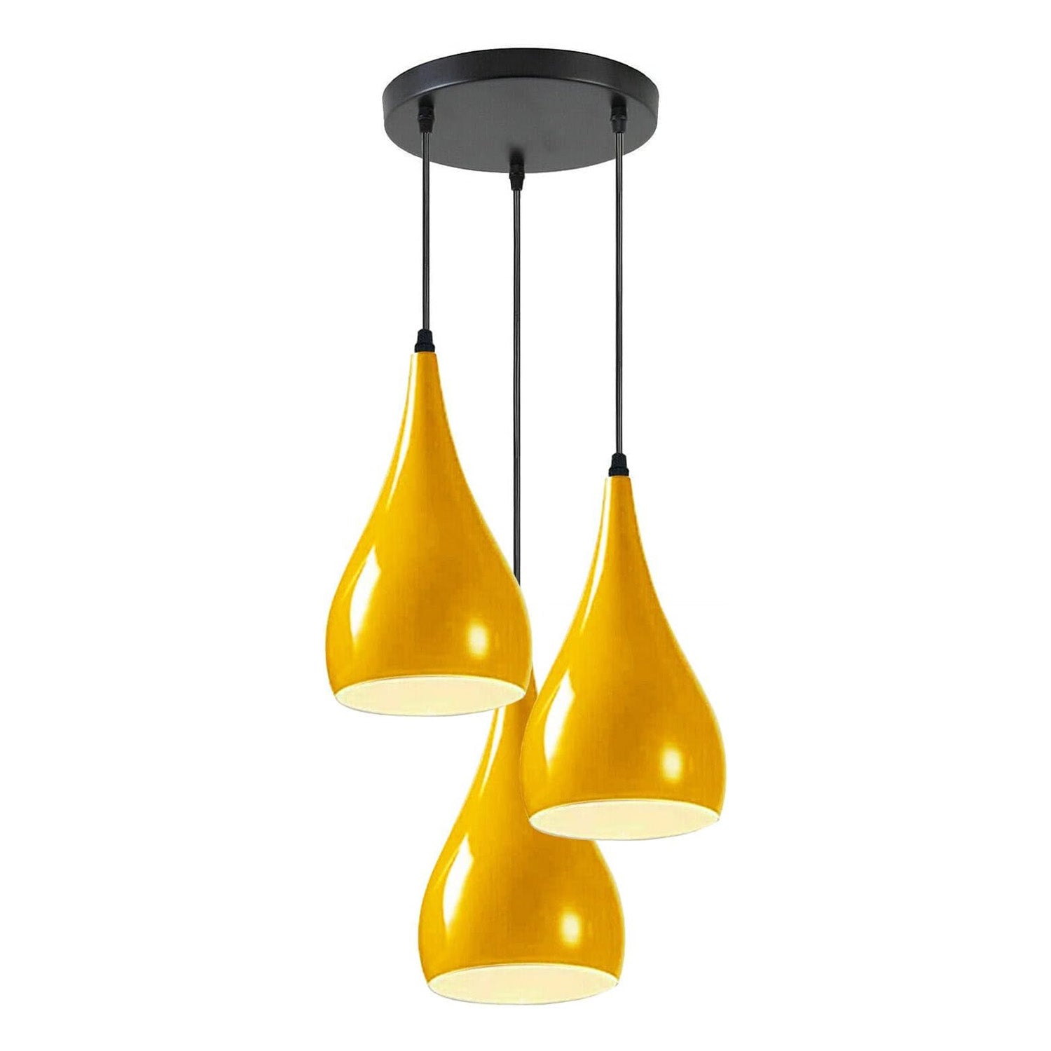 Modern 3-Way Multi Teardrop Ceiling Pendant Light Fixture E27 Base