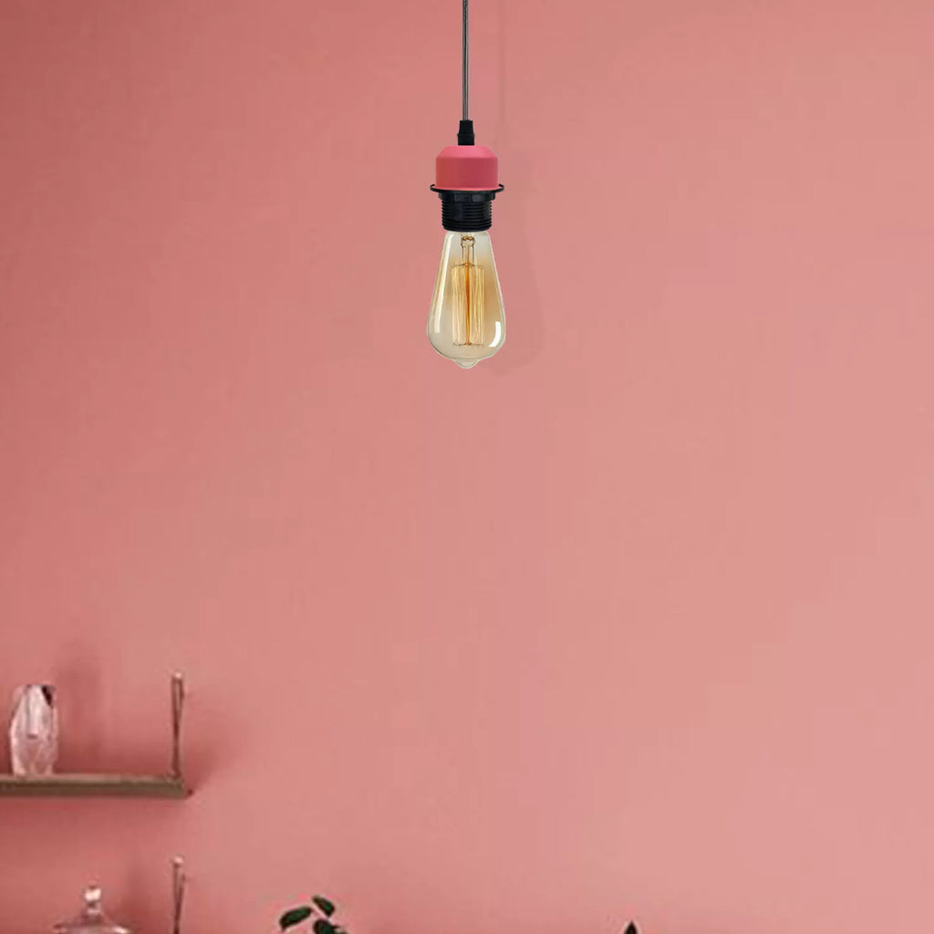 Vintage Industrial E27 Pendant Lamp Holder Kit, Adjustable Ceiling Light