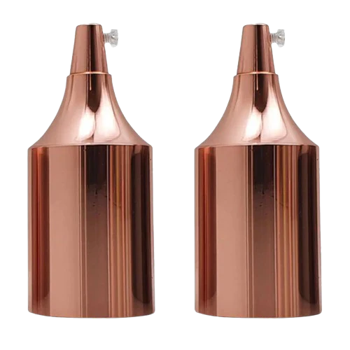 ES E27 Bottle Shape Lamb Holder 9.5cm x 4.5cm Rose Gold ~ 5777