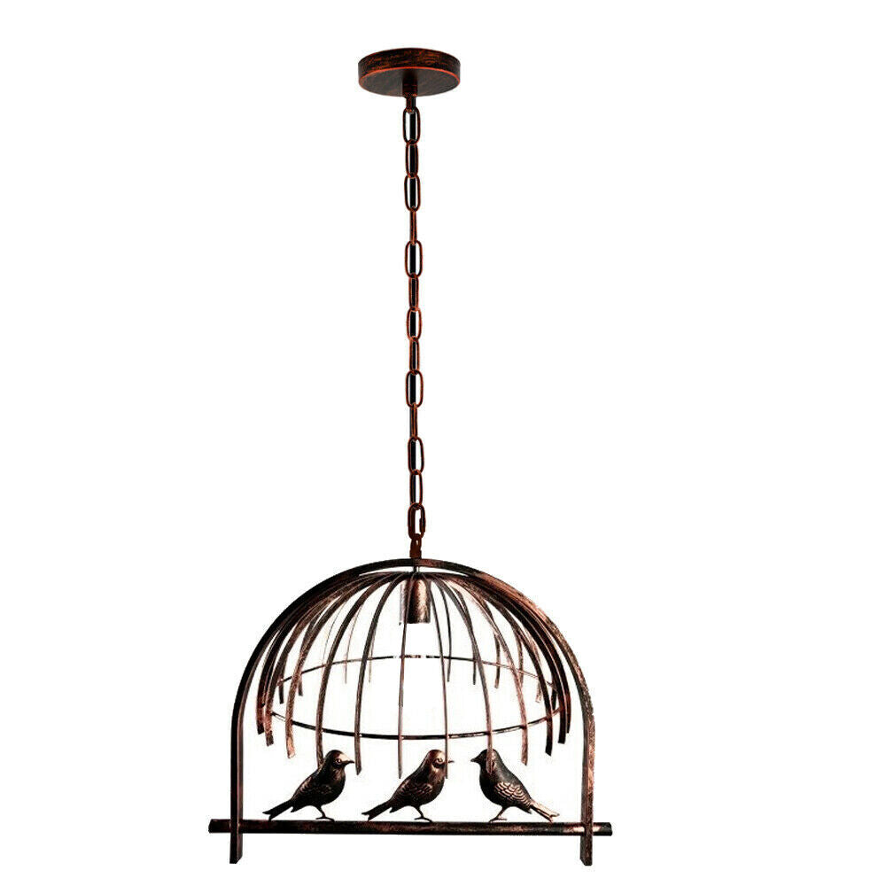 Industrial Bird Cage Loft Pendant Chandelier Light Fixture Vintage Style