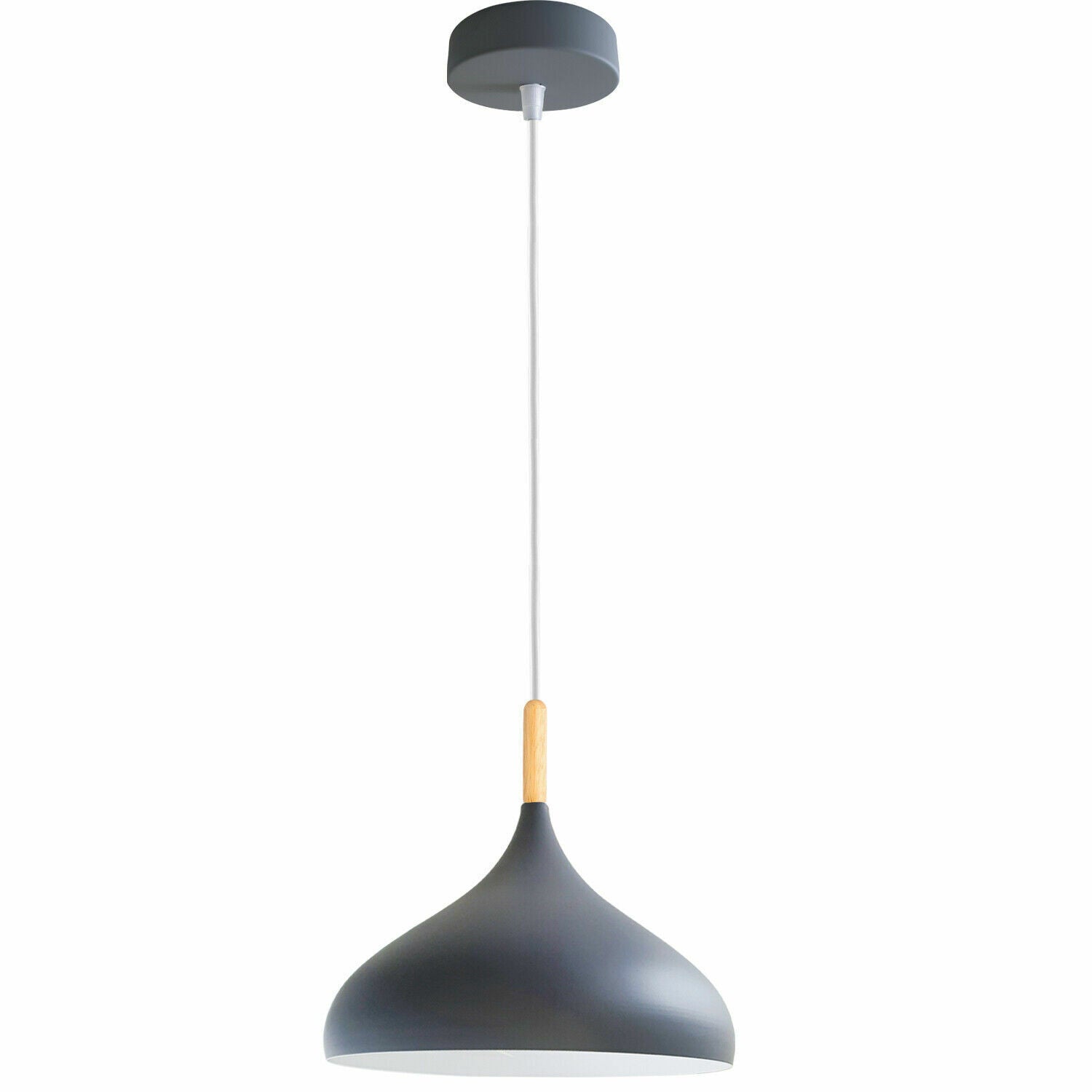 Modern Industrial Metal Dome Ceiling Pendant Light with Colorful Shade