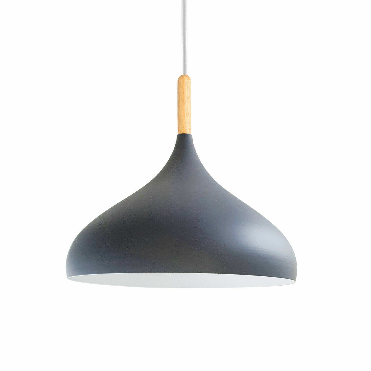 Modern Industrial Metal Pendant Ceiling Light, Colorful Shade Hanging Lamp Fixture