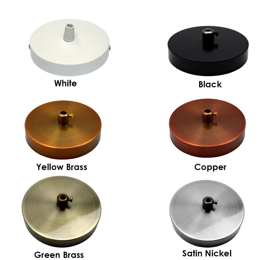 Customizable E27 Ceiling Rose Fabric Cable Pendant Lamp Holder Kit