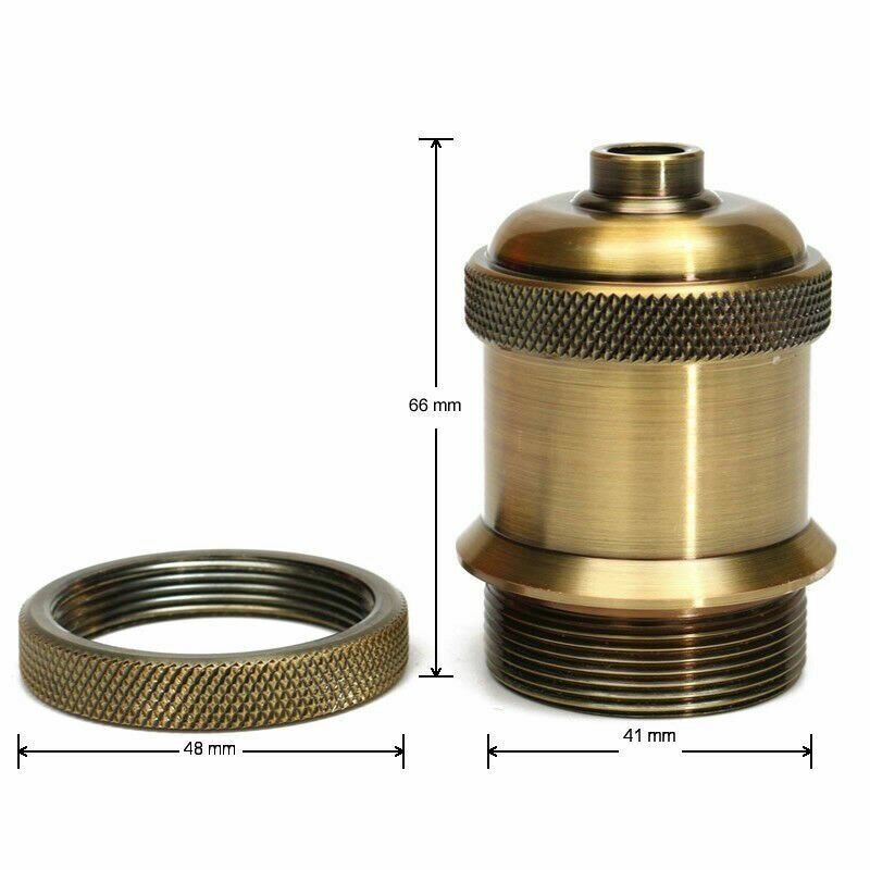 Vintage Edison E27 Metal Lamp Holder Socket for Antique Filament Bulbs
