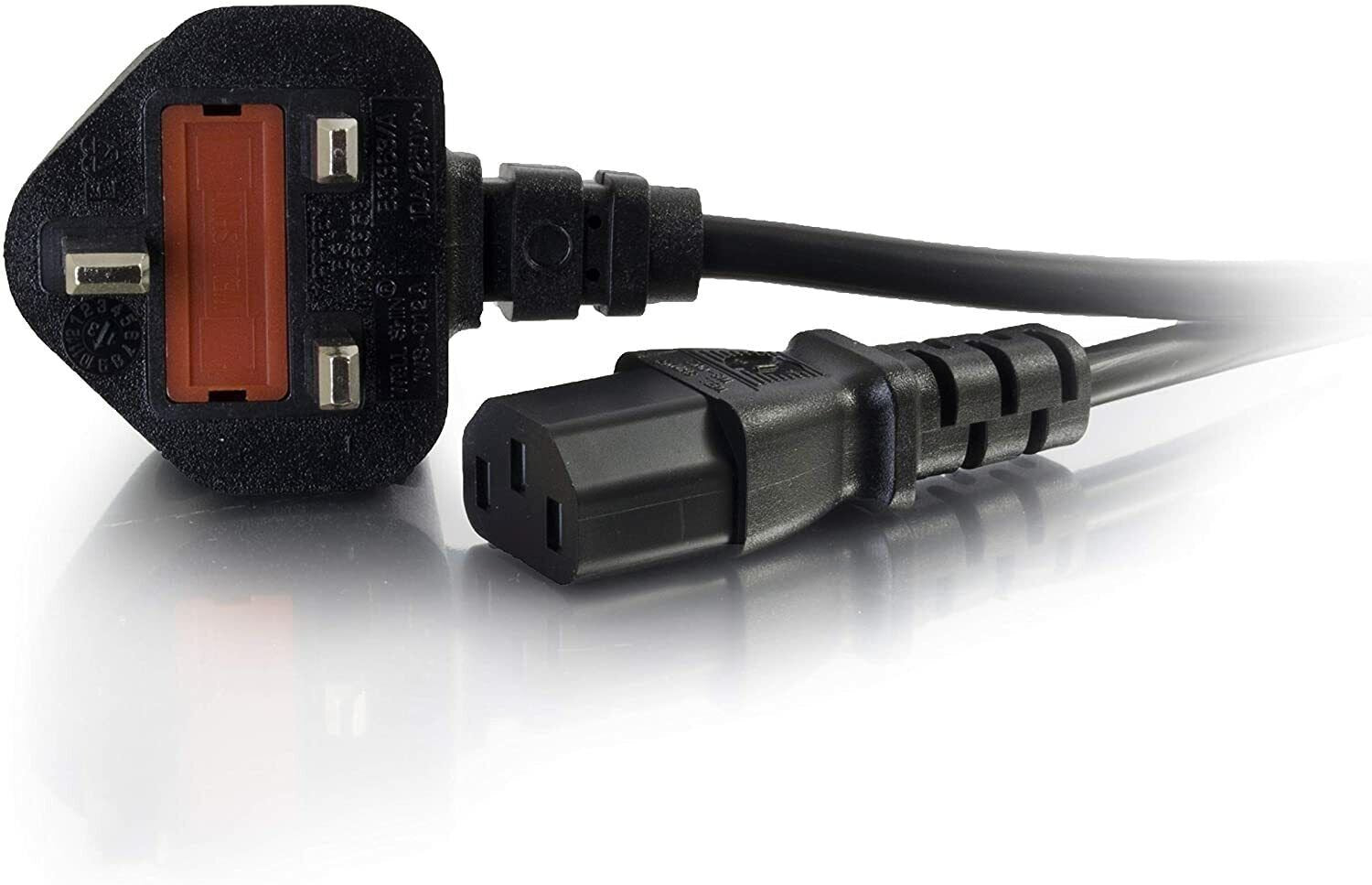 1m IEC Kettle Lead Mains Power Cable UK For LCD PC's TFT TV's IEC ~6248