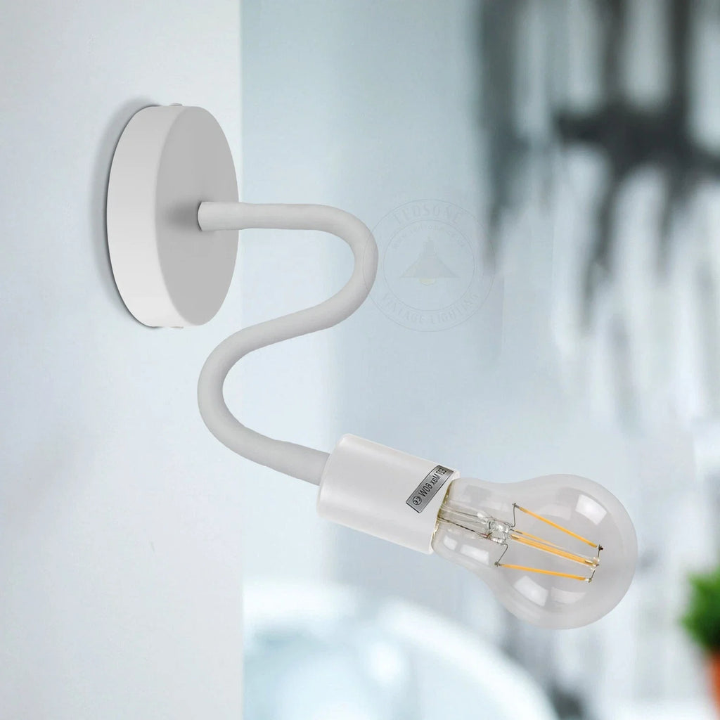 2 pack Vintage Flexible Ceiling Light in  Black and White~6208