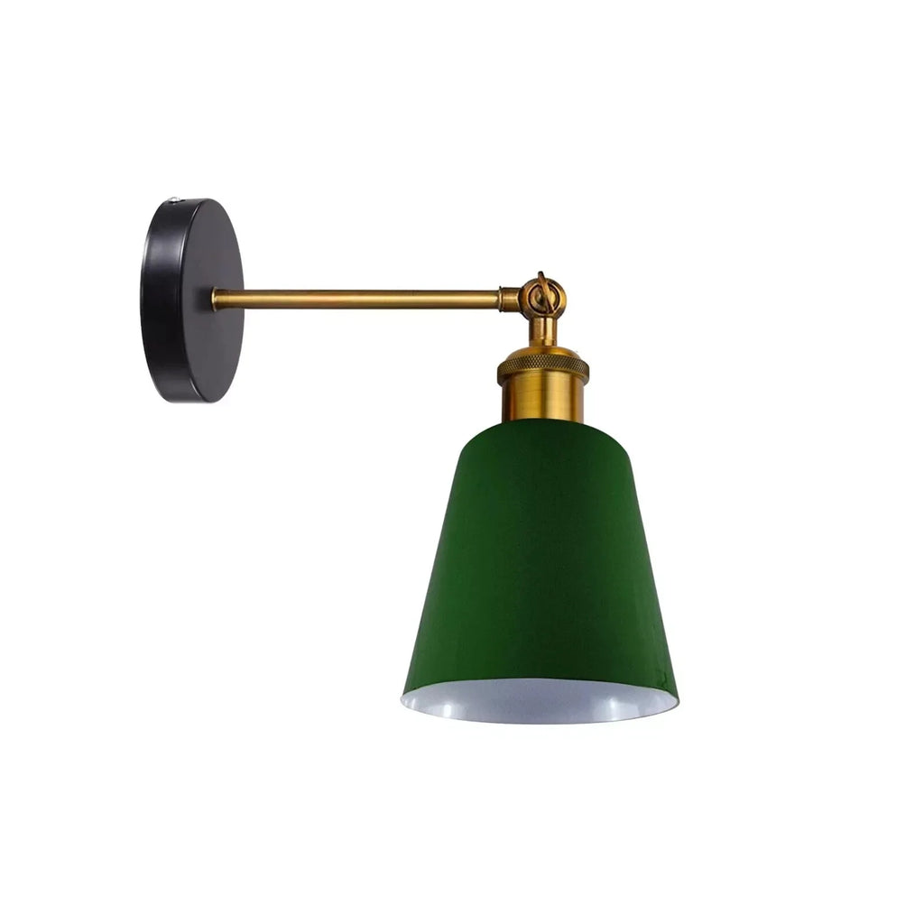 Industrial Metal Wall Lamp E27 Fixture - Rustic Vintage Adjustable Lighting