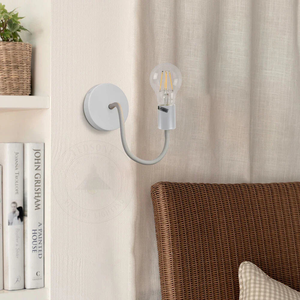 2 pack Vintage Flexible Ceiling Light in  Black and White~6208