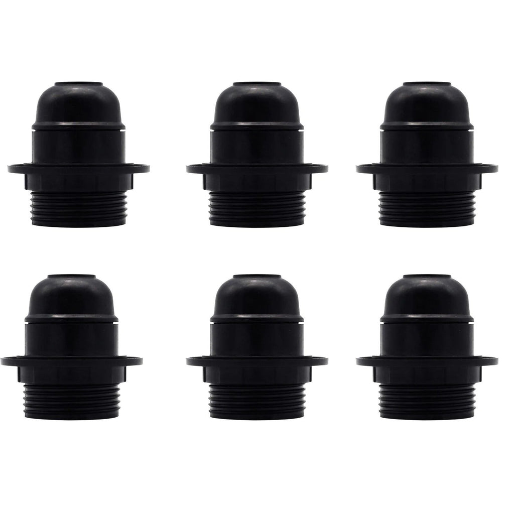 E27 Plastic Screw-In Lamp Holder Pendant Light Socket for Edison Bulbs