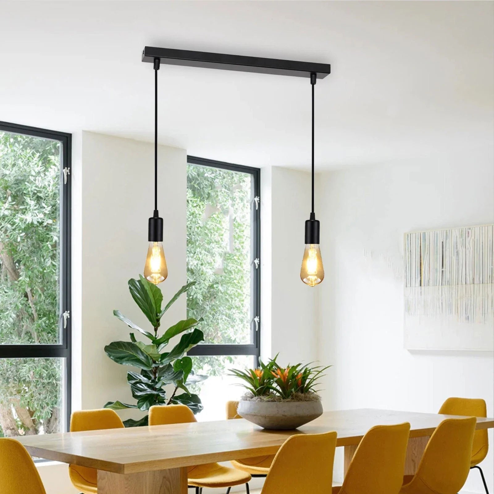 2 Head Pendant light E27 50cm ~6260