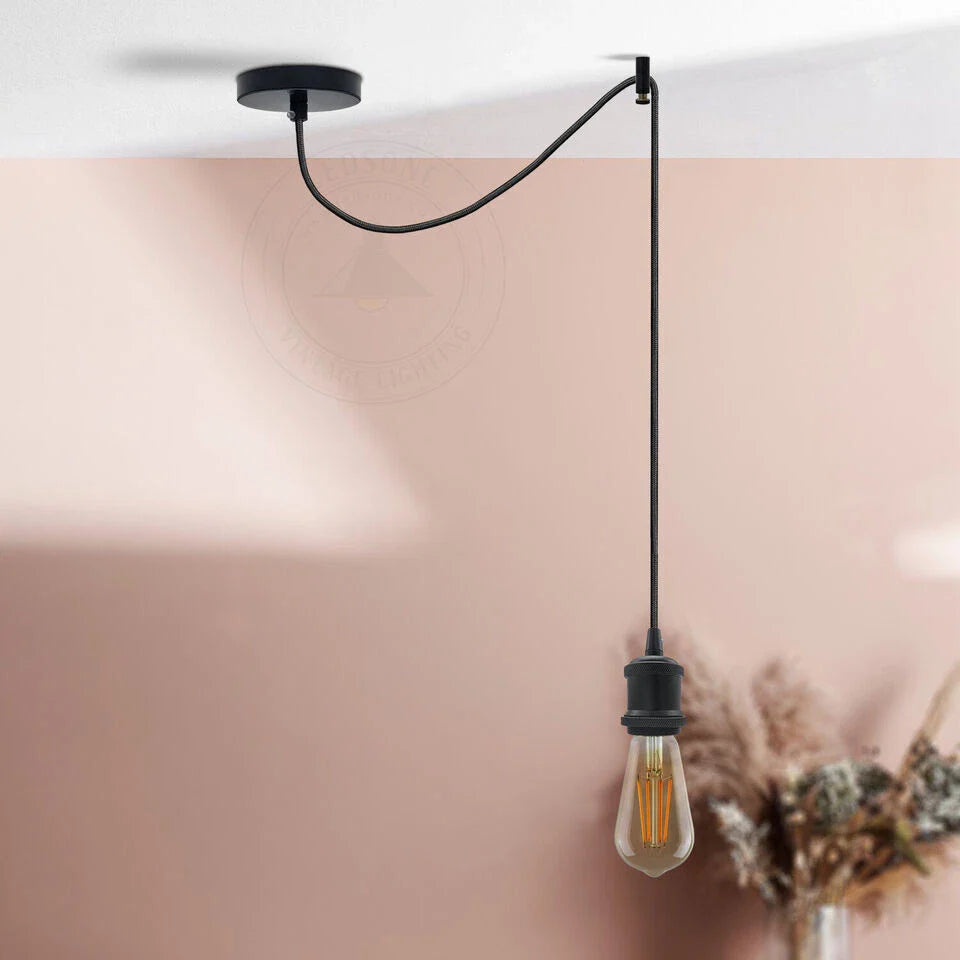 Vintage Industrial Spider Pendant Light Kit | 2m Cable ~6179