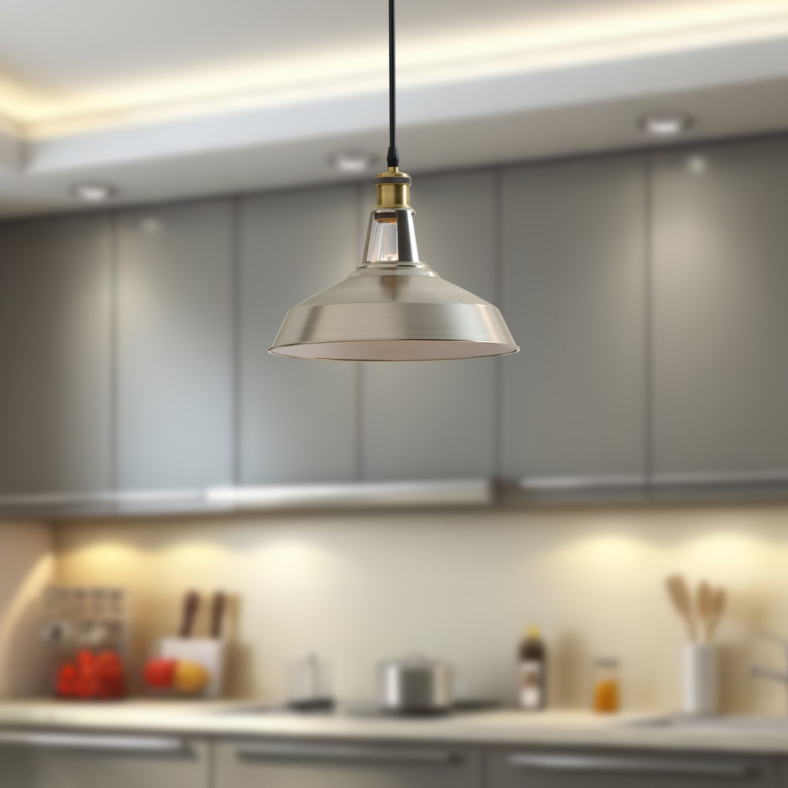 Industrial E27 Ceiling Light Fixture | Kitchen & Restaurant ~6251