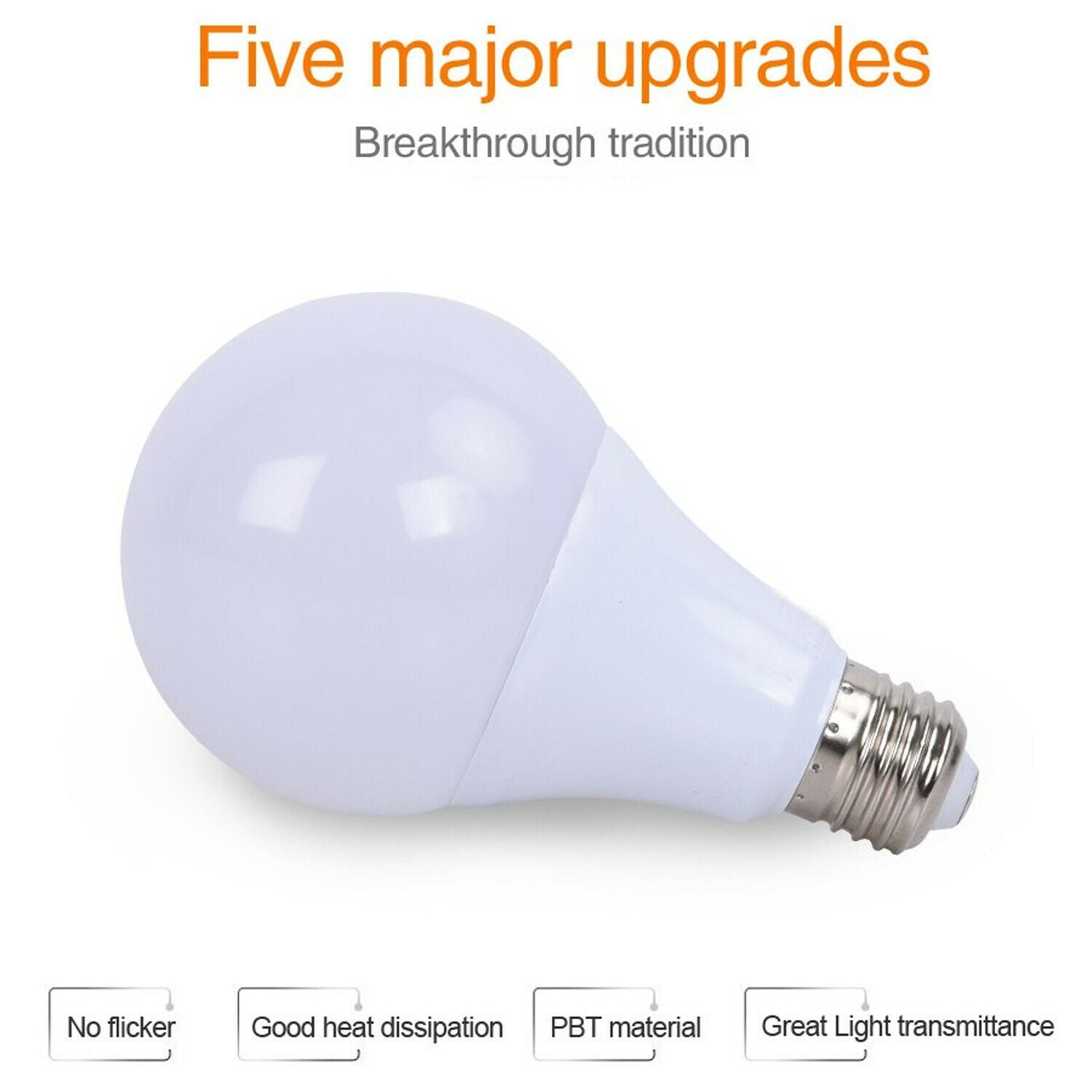 Brighten Your Space: 18W A60 E27 LED Bulbs, 6000K Daylight White, Energy-Efficient Multi-Pack