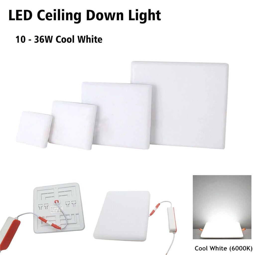 Bright Square LED Panel Light Cool White for Any Space ~5985