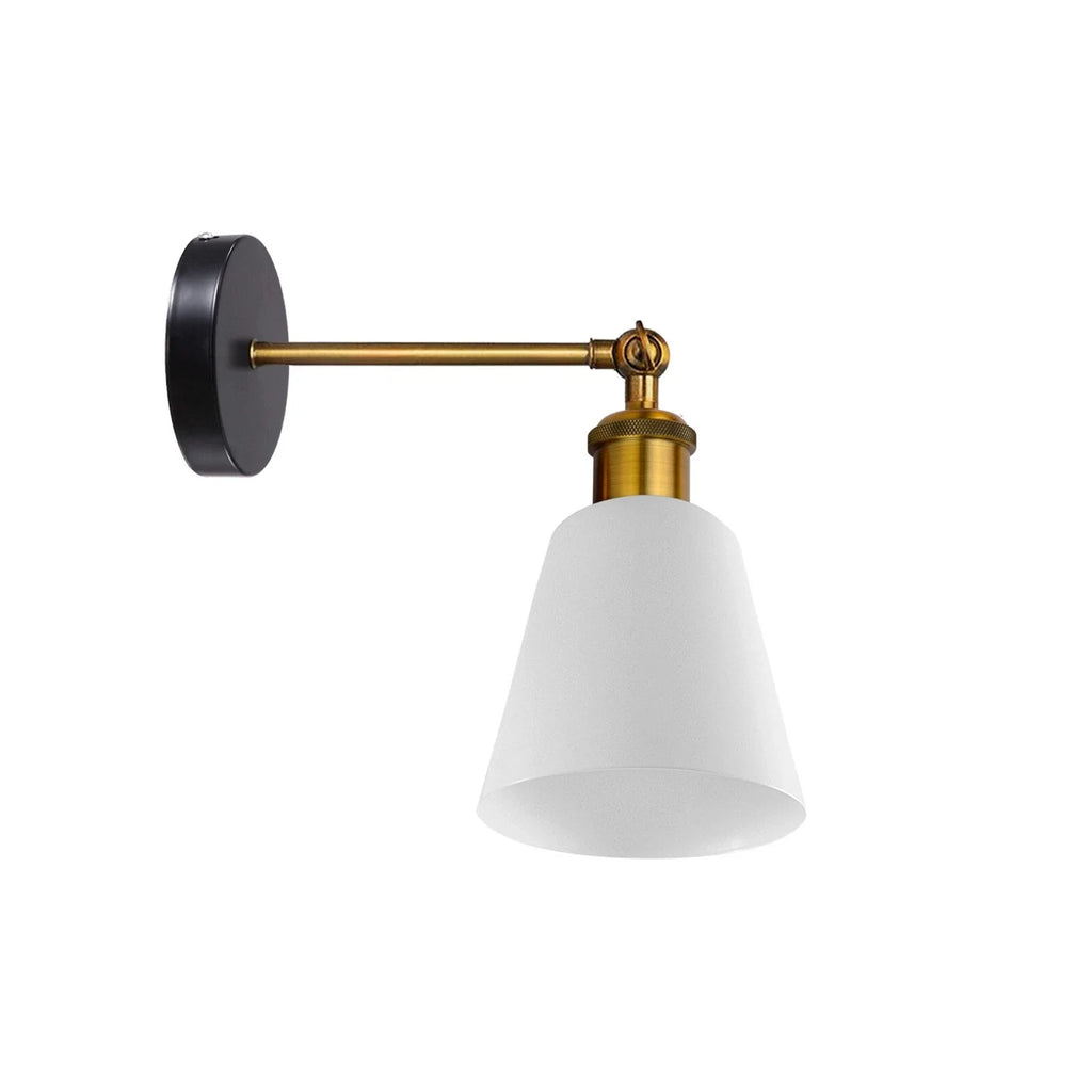 Industrial Metal Wall Lamp E27 Fixture - Rustic Vintage Adjustable Lighting