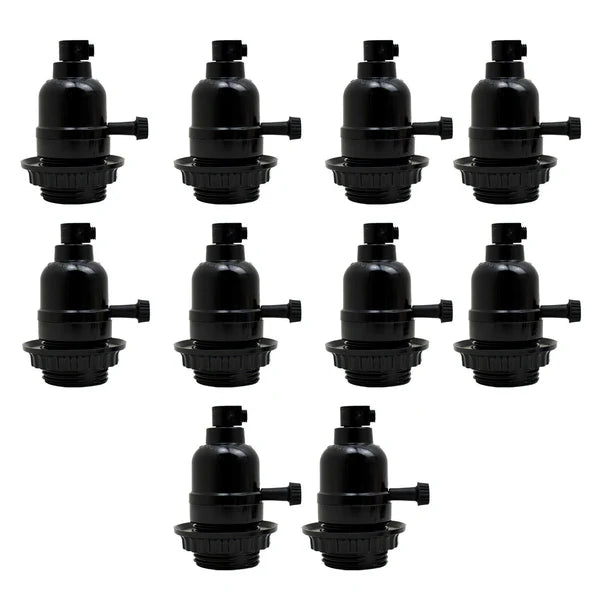 E27 Vintage Edison Screw Pendant Lamp Holder Socket for Retro Bulbs