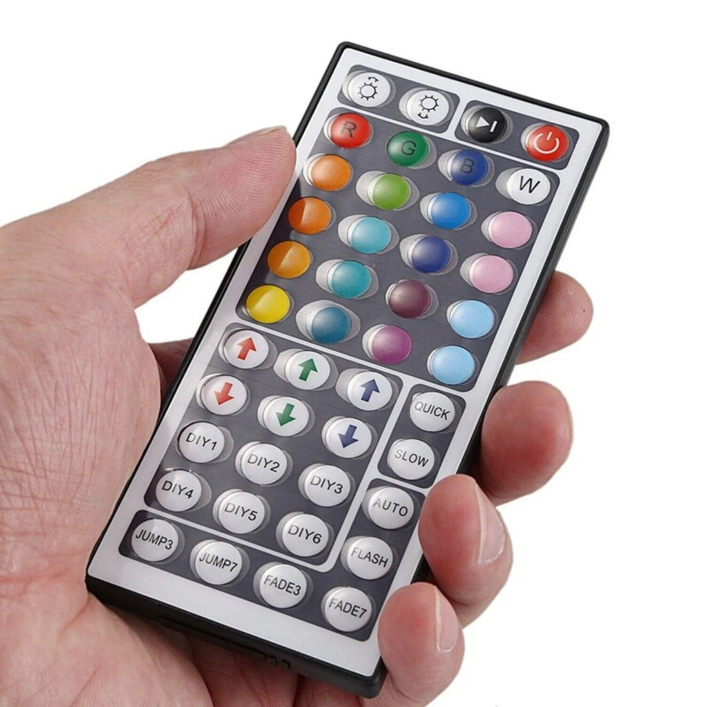 Versatile 12V IR Remote Controller for RGB LED Strip Lights, 24/44 Key Options