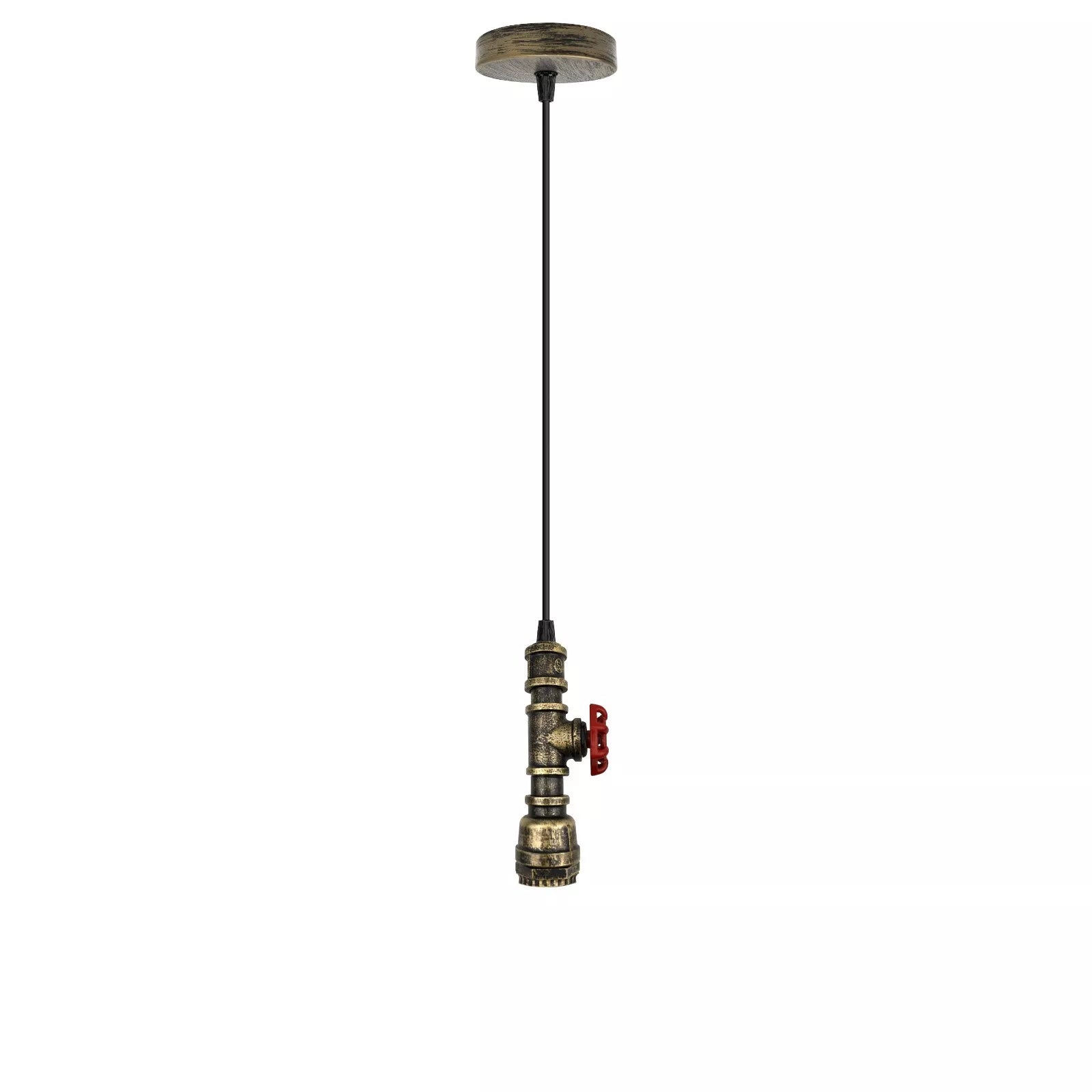 Vintage Industrial Retro Pendant Light Metal Pipe Light ~6094