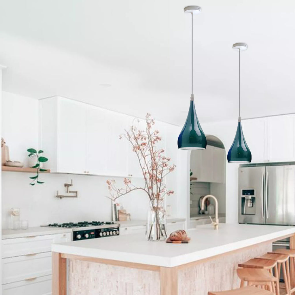 E27 Pendant Light With Metal Lampshade ~6153