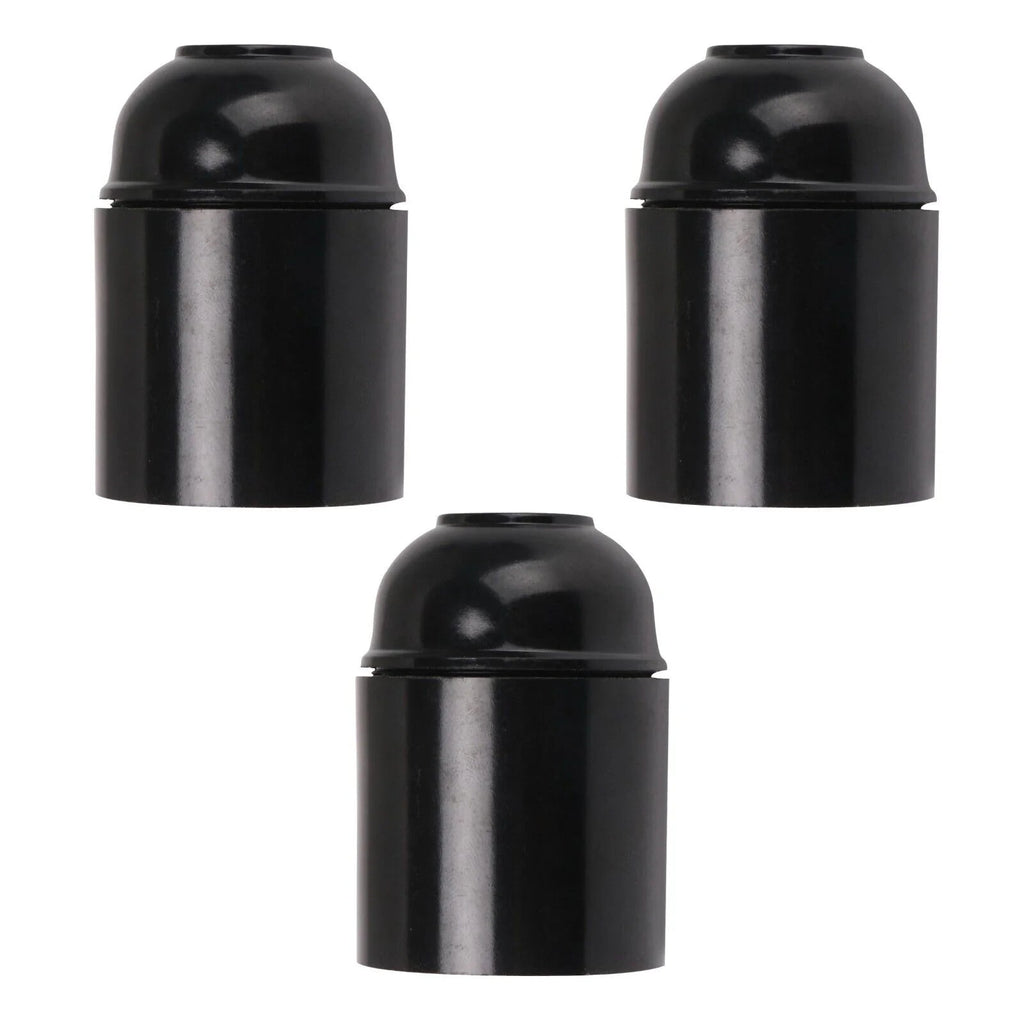 Black E27 Bakelite Lamp Holder Retro Industrial Socket Light Bulb Holder