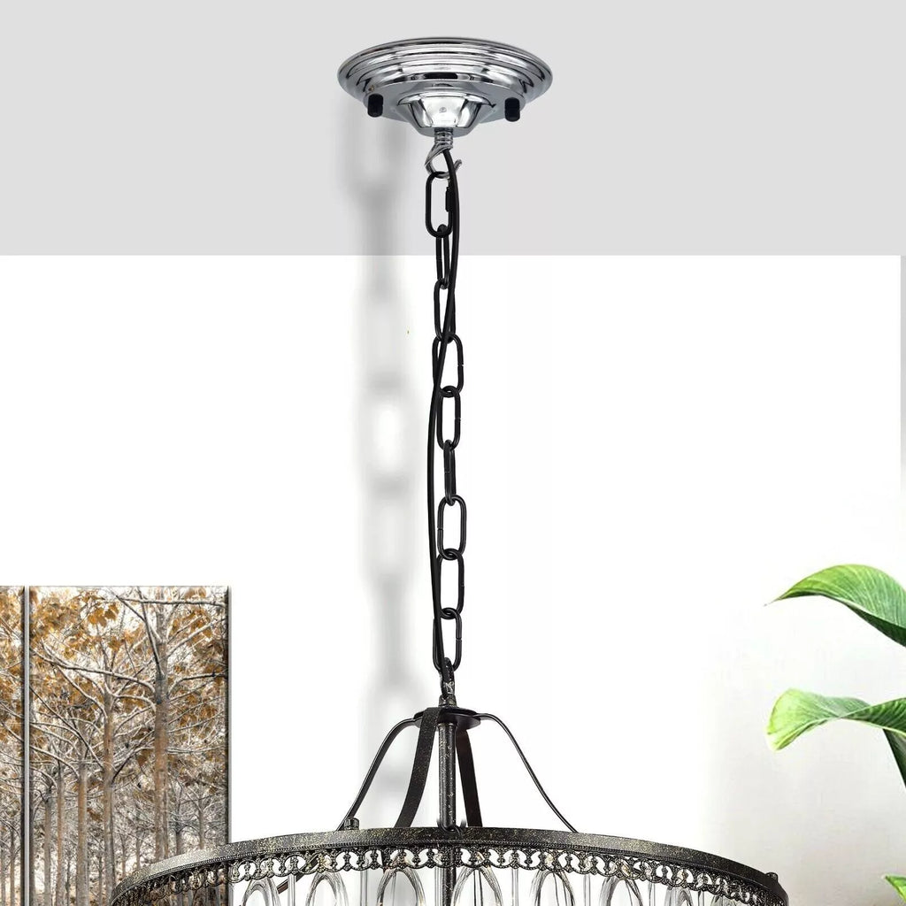 140mm Ceiling Rose Hook Plate Light Fitting Chandelier ~ 6011