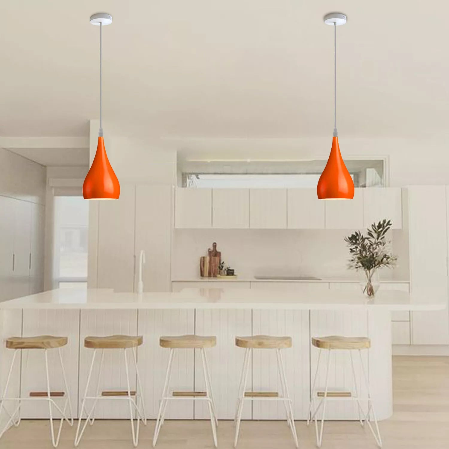 E27 Pendant Light With Metal Lampshade ~6153