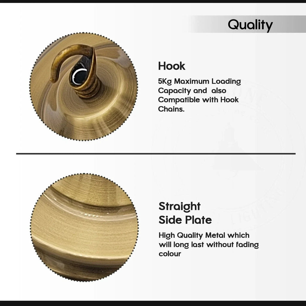 140mm Ceiling Rose Hook Plate Light Fitting Chandelier ~ 6011