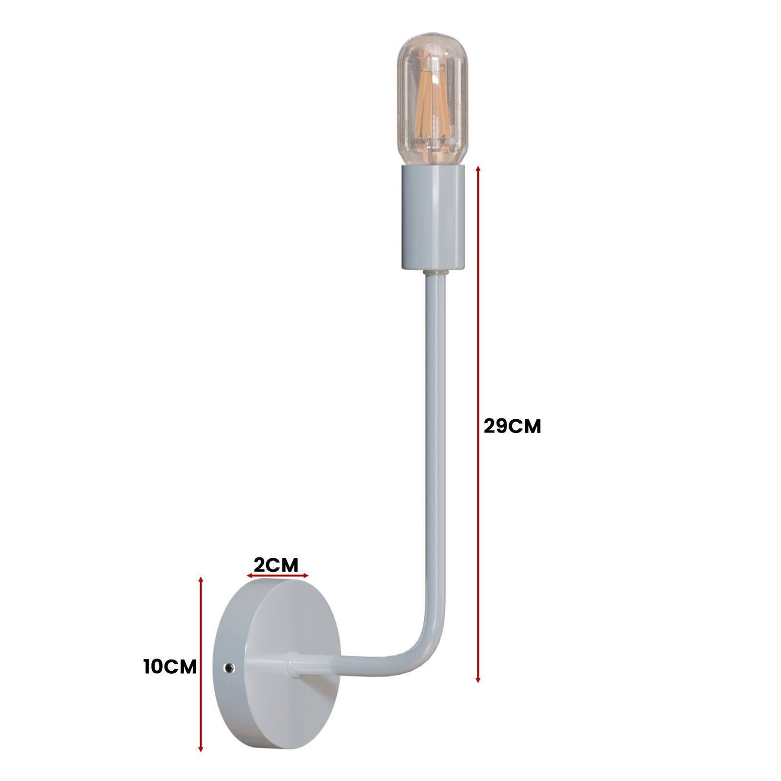 Modern Industrial LED Up Down Wall Sconce Light Fixture E27 Socket