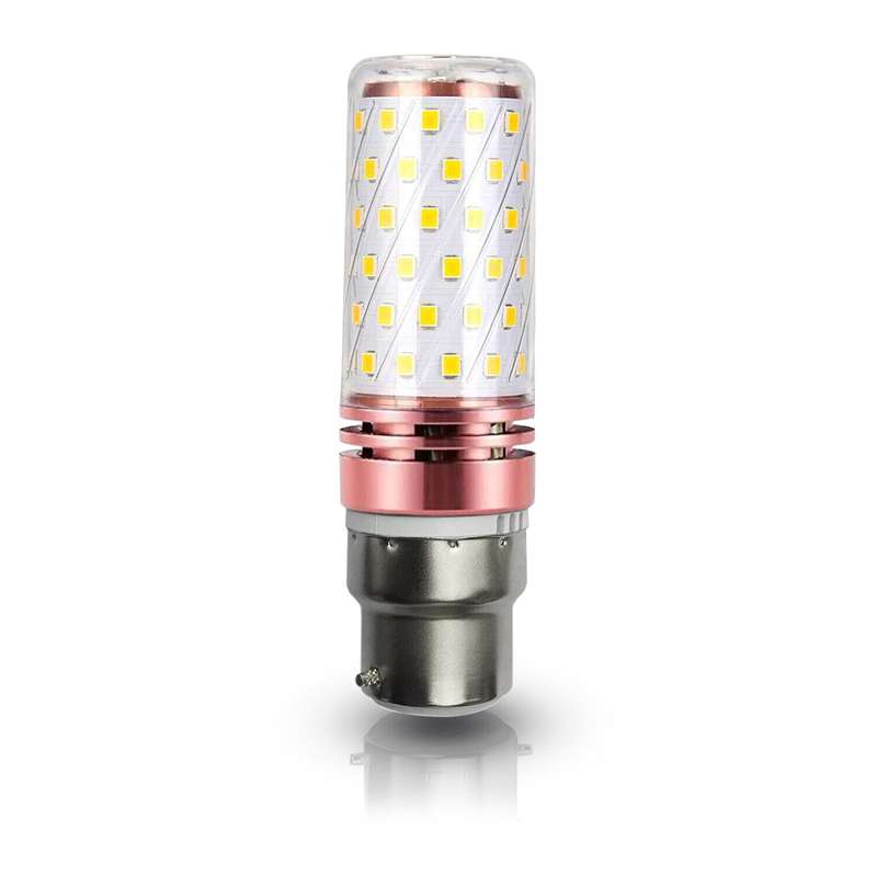 Versatile 12W B22 Bayonet LED Corn Bulb with 3-Color Changing Light