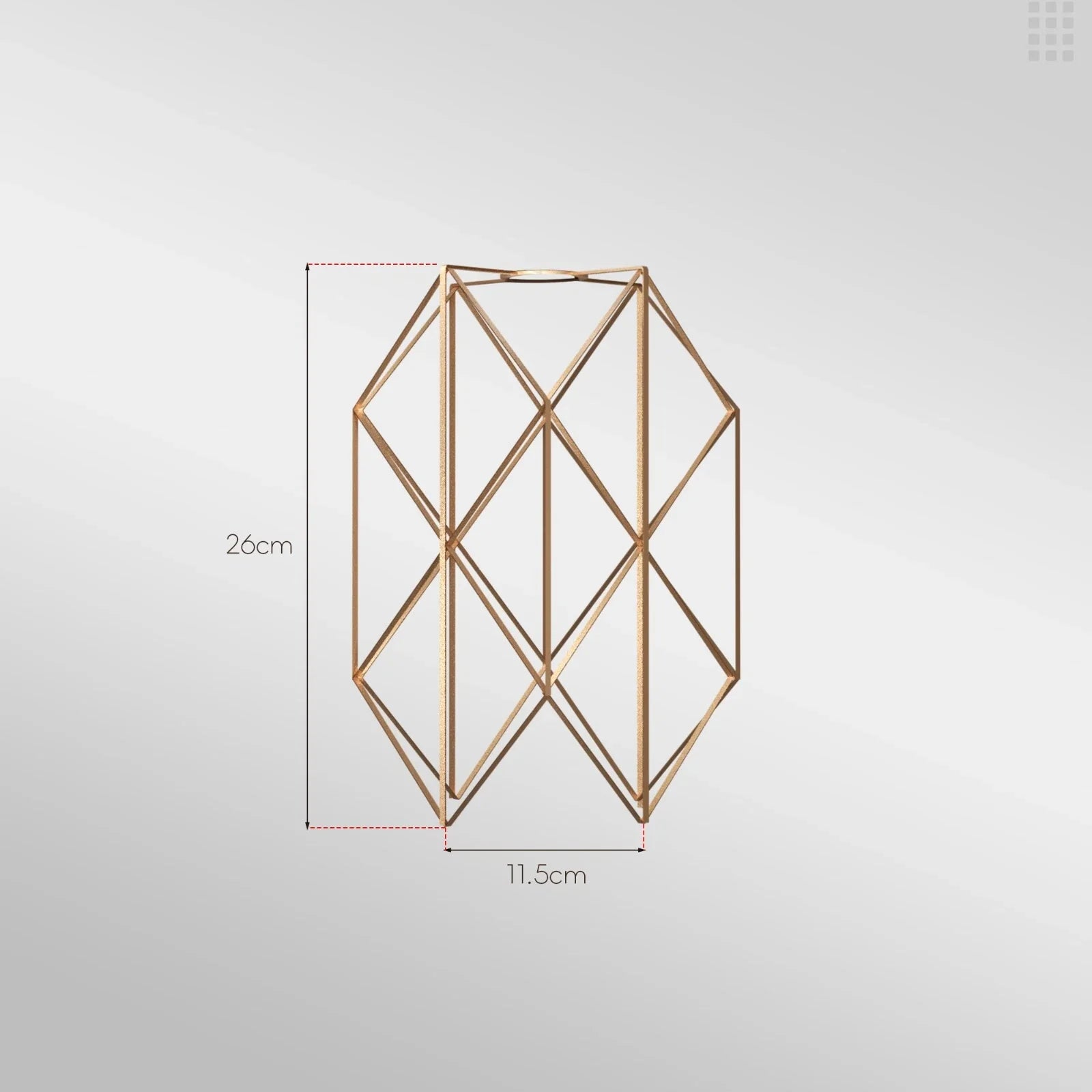 Industrial Four side Diamond  Easy Fit Lampshade~6183