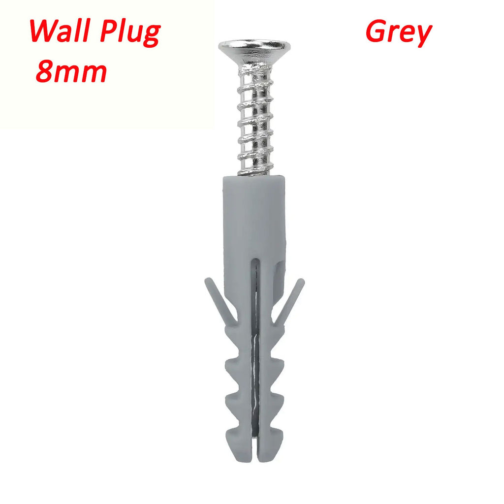 Raw Wall Plugs Screw Fixing Wall Expansion Brick Stone Concrete Grey Wall Plugs ~6230