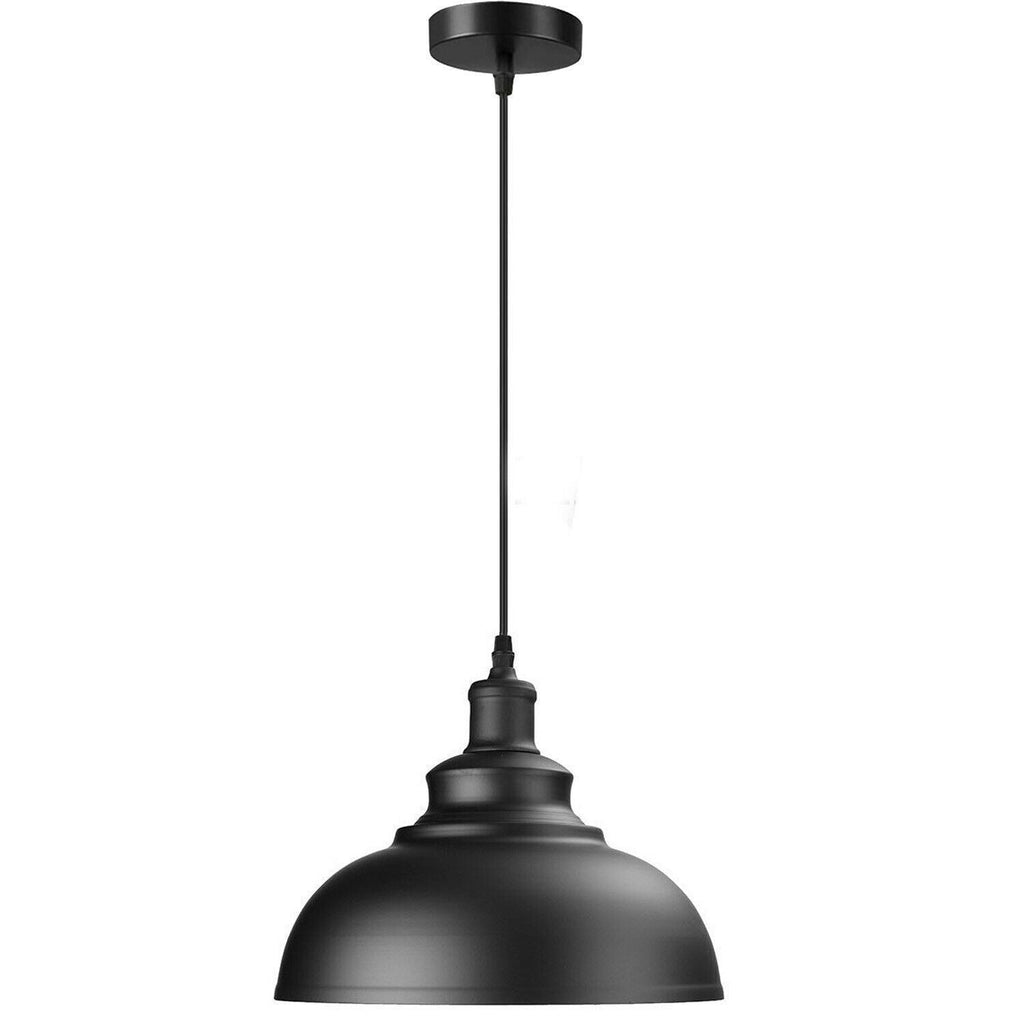 Industrial Dome Pendant Light with Adjustable Hanging Cable