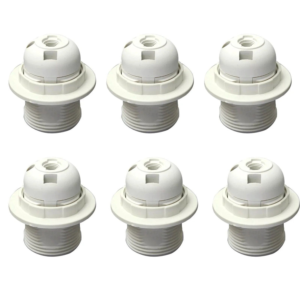 White E27 Edison Screw Bulb Holder Pendant Lamp Socket Kit Indoor Lighting