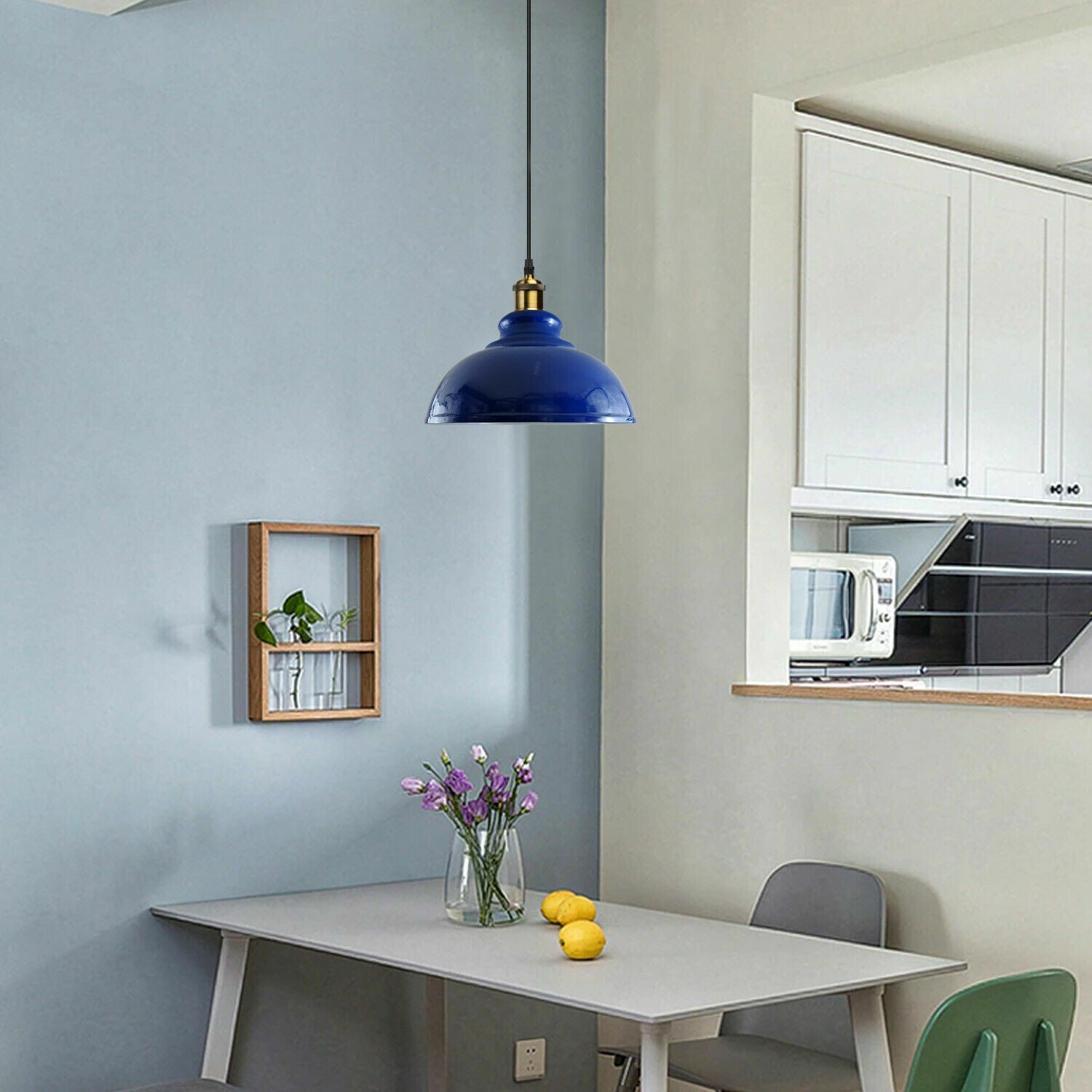 Modern Industrial Dome Pendant Light with Adjustable E27 Metal Shade