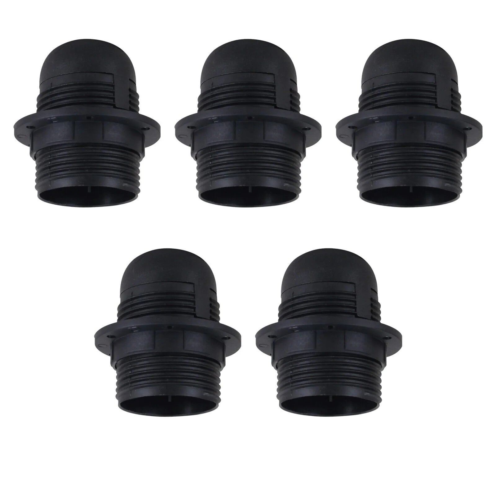 E27 Black Bakelite Industrial Lamp Holder Socket for Vintage Light Bulbs