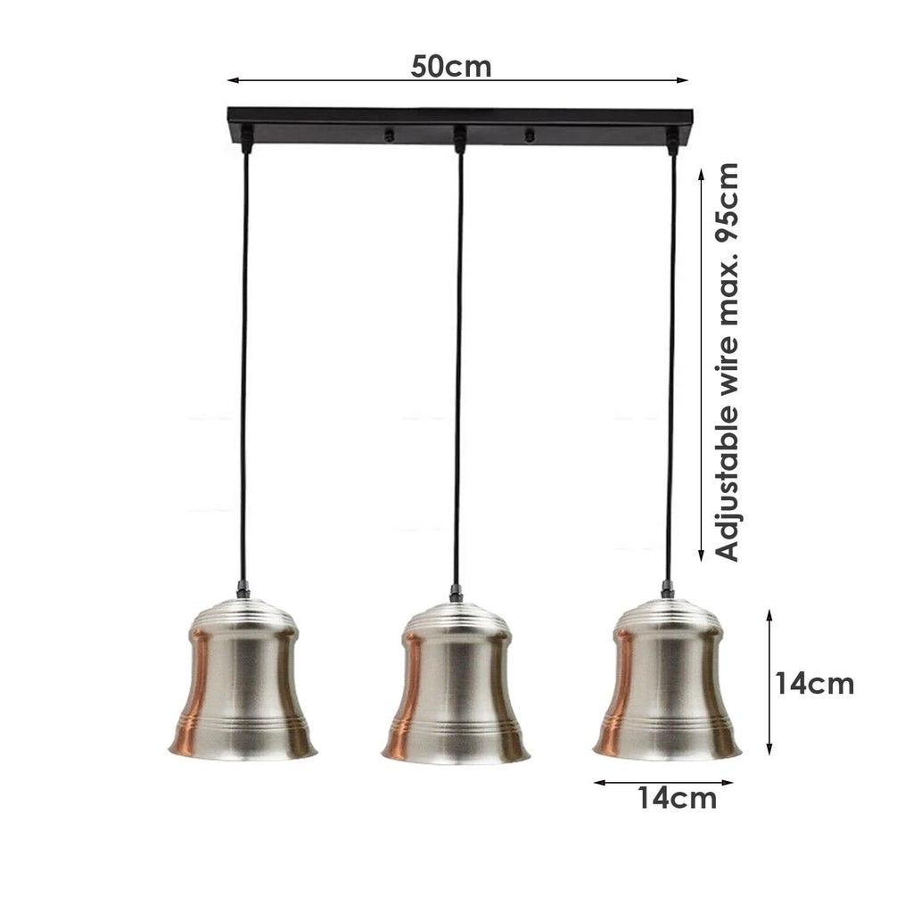 LEDSone industrial Style 3 Head Pendant Lighting ~6195