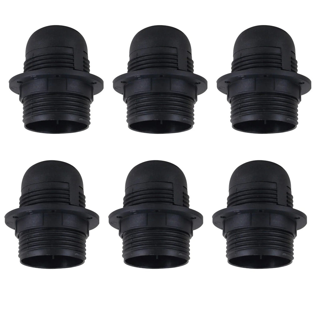 E27 Black Bakelite Industrial Lamp Holder Socket for Light Bulbs