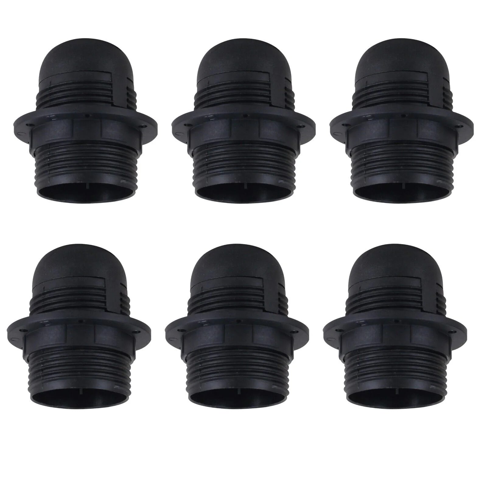 Black Bakelite E27 Industrial Lamp Holder Socket Heat-Resistant Light Bulb Fitting