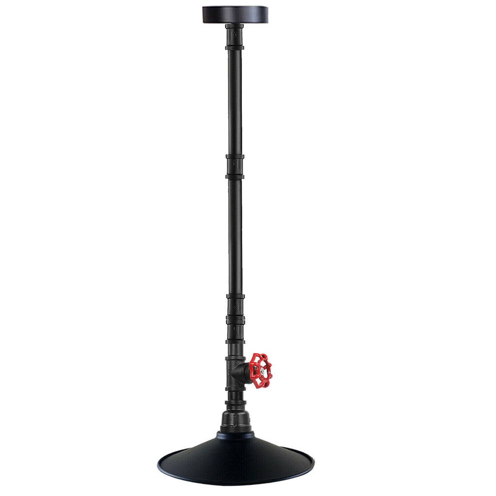 Industrial Galvanized Metal Pendant Light, Steampunk Style Ceiling Lamp Shade