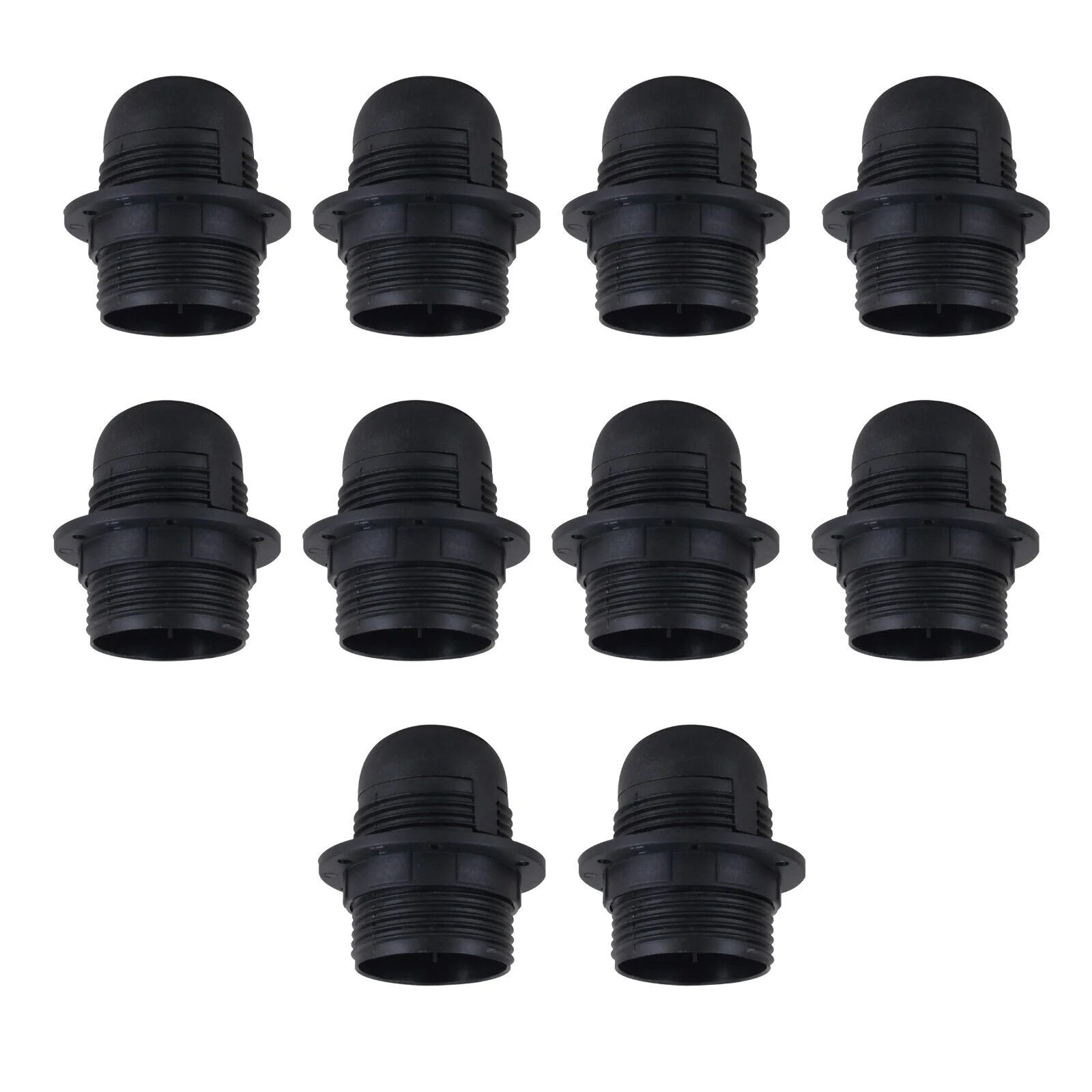 Black Bakelite E27 Industrial Lamp Holder Socket Heat-Resistant Light Bulb Fitting