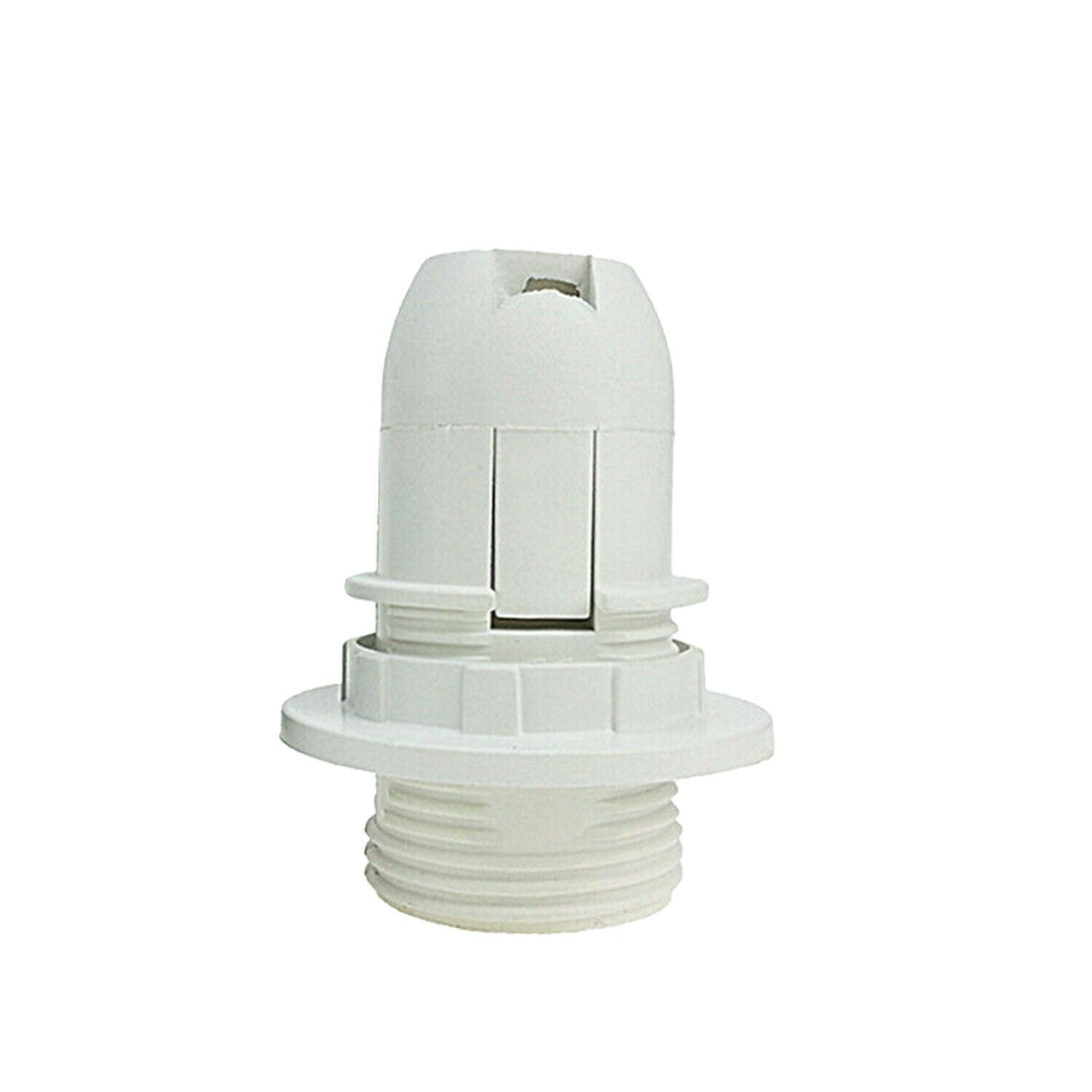 Versatile White E14 Plastic Lamp Holder for Pendant Lights - Durable Screw Base