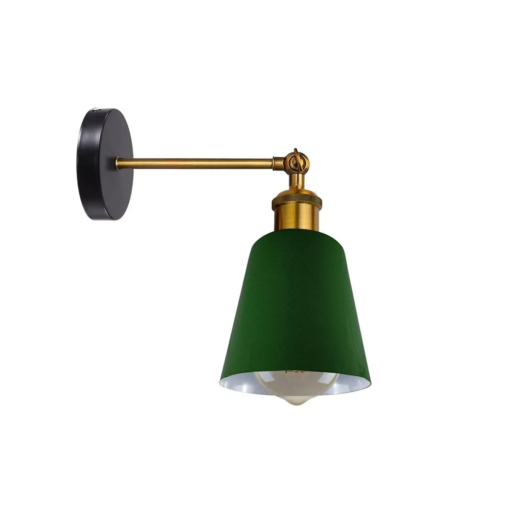 Industrial Metal Wall Lamp E27 Fixture - Rustic Vintage Adjustable Lighting