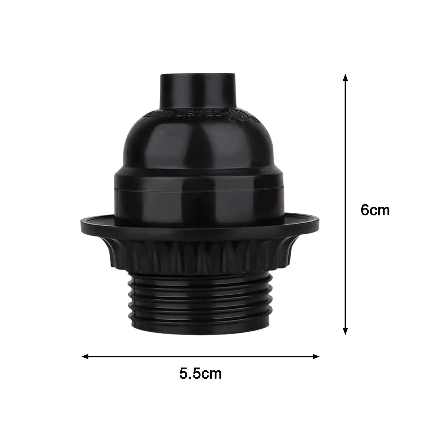 Black Vintage Bakelite E27 Edison Screw Lamp Holder Light Bulb Socket