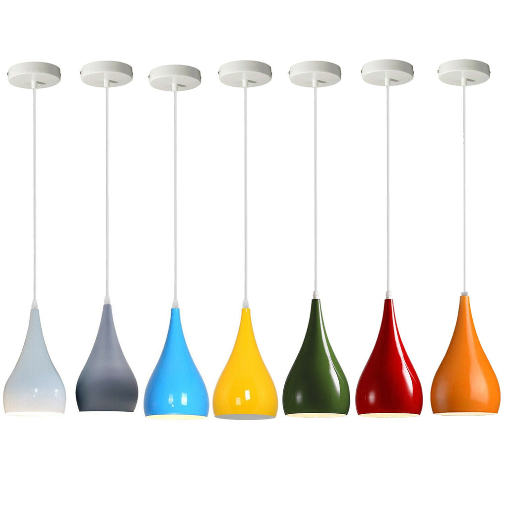 E27 Pendant Light With Metal Lampshade ~6153